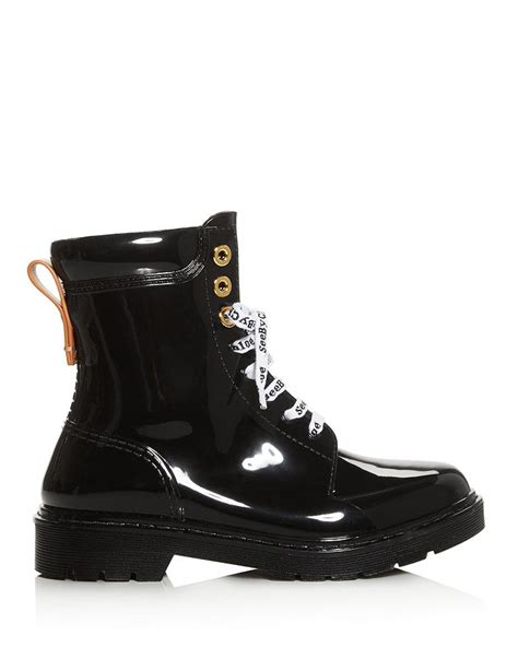 see by chloe florrie rain boots|Black Florrie Rain Boots by See by Chloé on Sale.